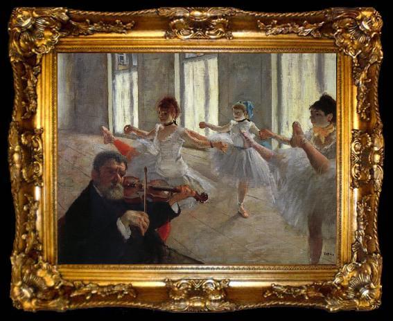 framed  Edgar Degas The Rehearsal, ta009-2